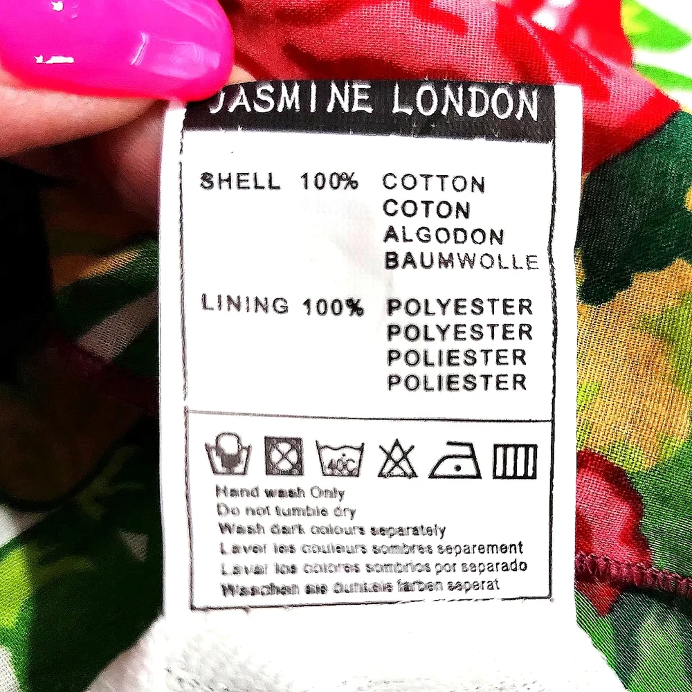 NWT Jasmine London Floral Print Sundress Size Large - Picture 12 of 12